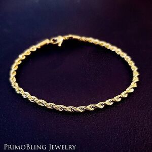 2mm Stainless Steel Gold Rope Bracelet